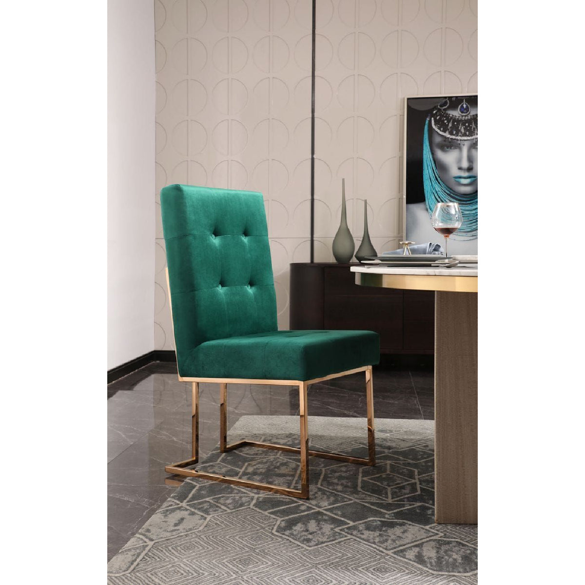 Tufted Dining Chairs (2) | OROA Modern Legend
