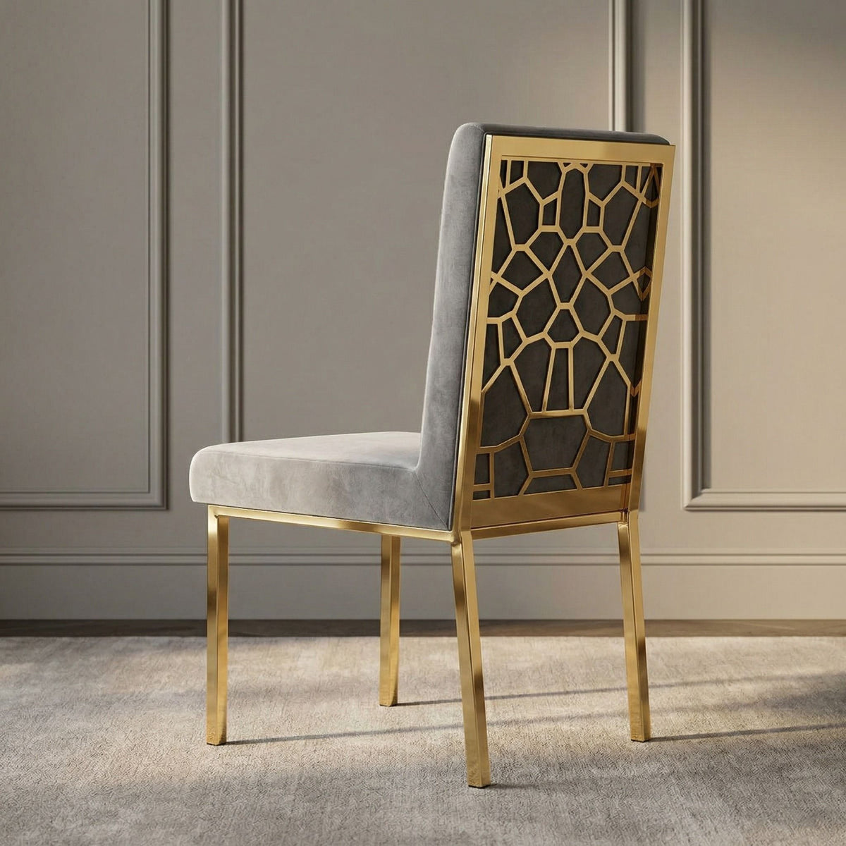 Velvet Dining Chairs (2) | OROA Modern Reba