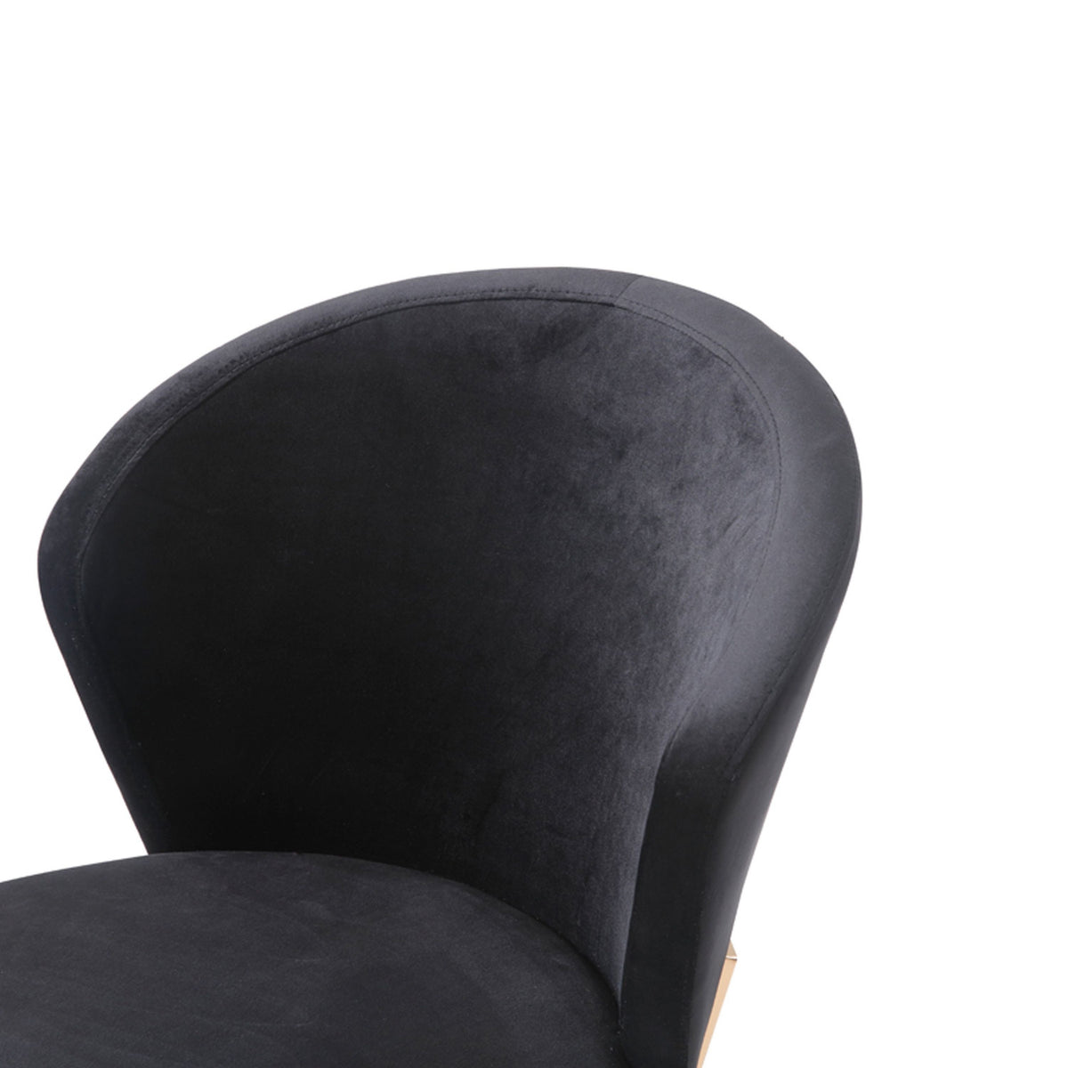 Velvet & Rosegold Dining Chairs (2) | OROA Modern Nadia