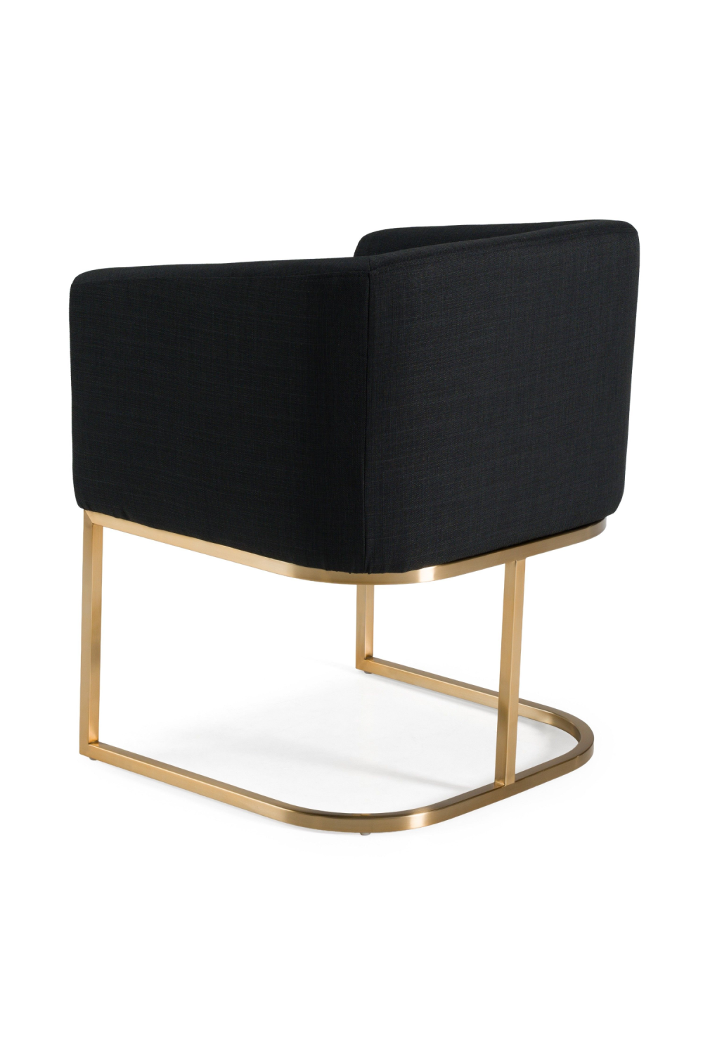U-Shaped Brass Base Dining Chair | OROA Modern Yukon | Oroa.com