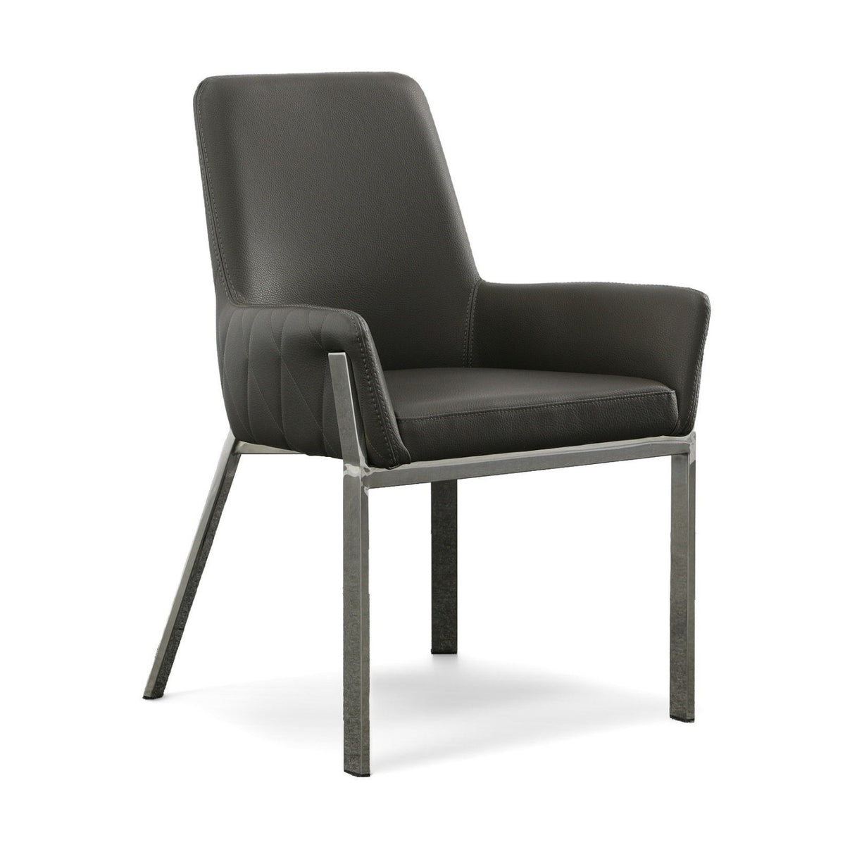 Modern European furniture - Bonded Leather Dining Armchair - www.oroa.com