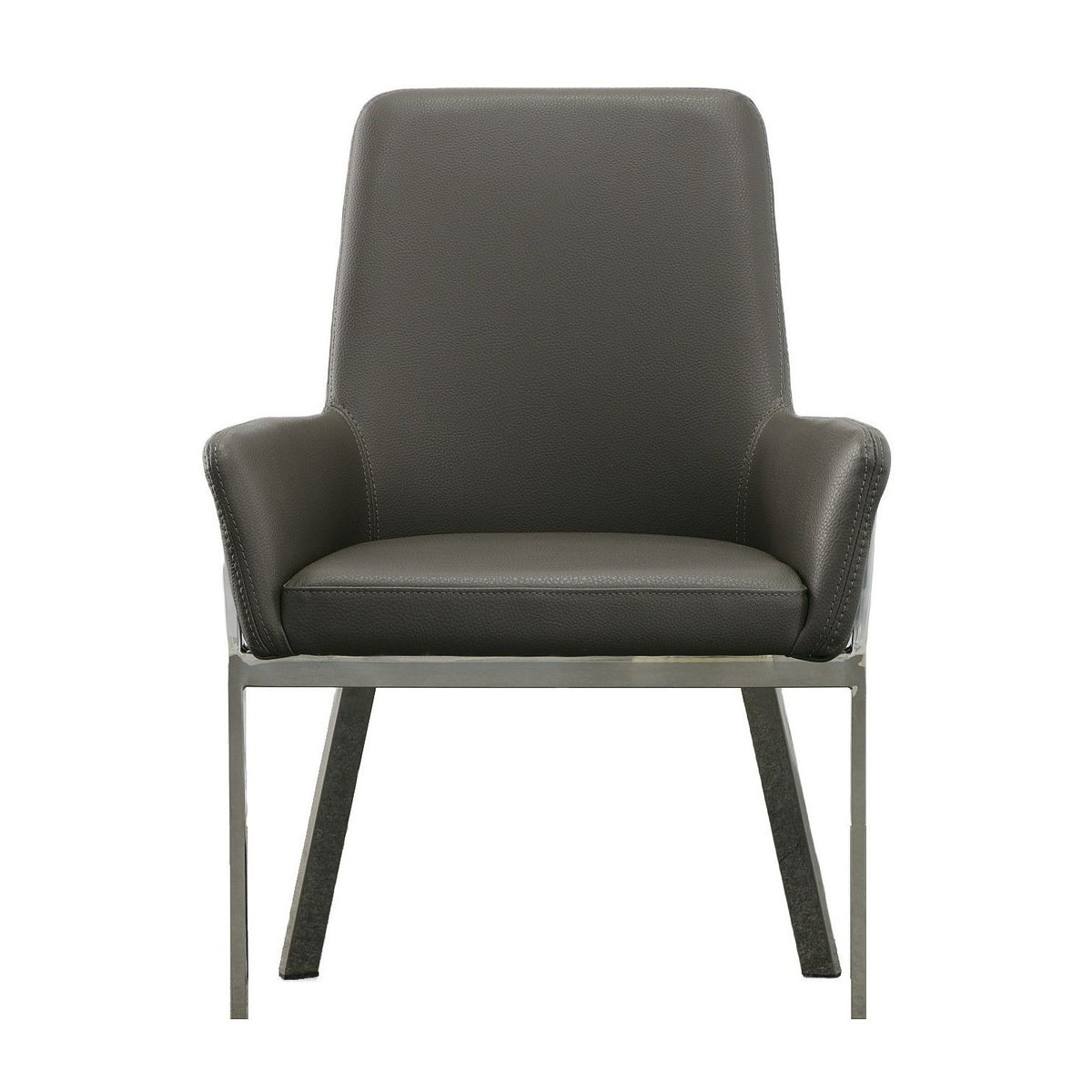 Modern European furniture - Bonded Leather Dining Armchair - www.oroa.com