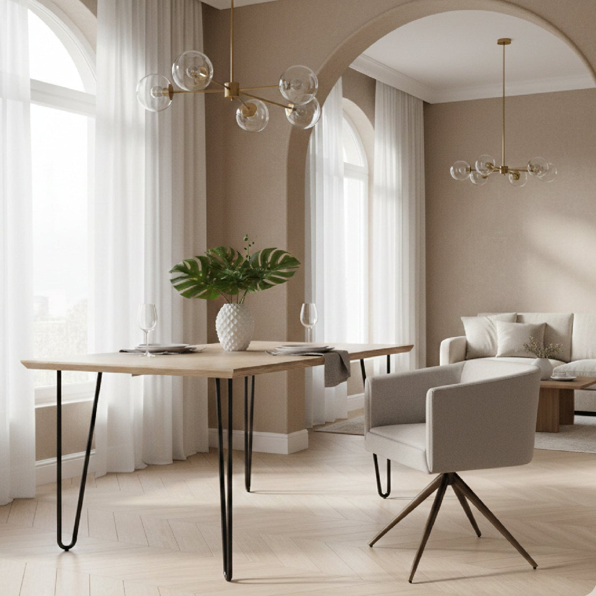 Spider Leg Dining Chair – Riaglow – angled view