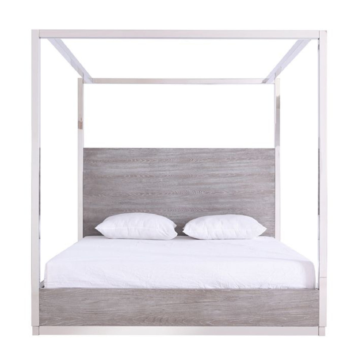 Gray Elm 4-Poster King Bed | OROA Modern Arlene