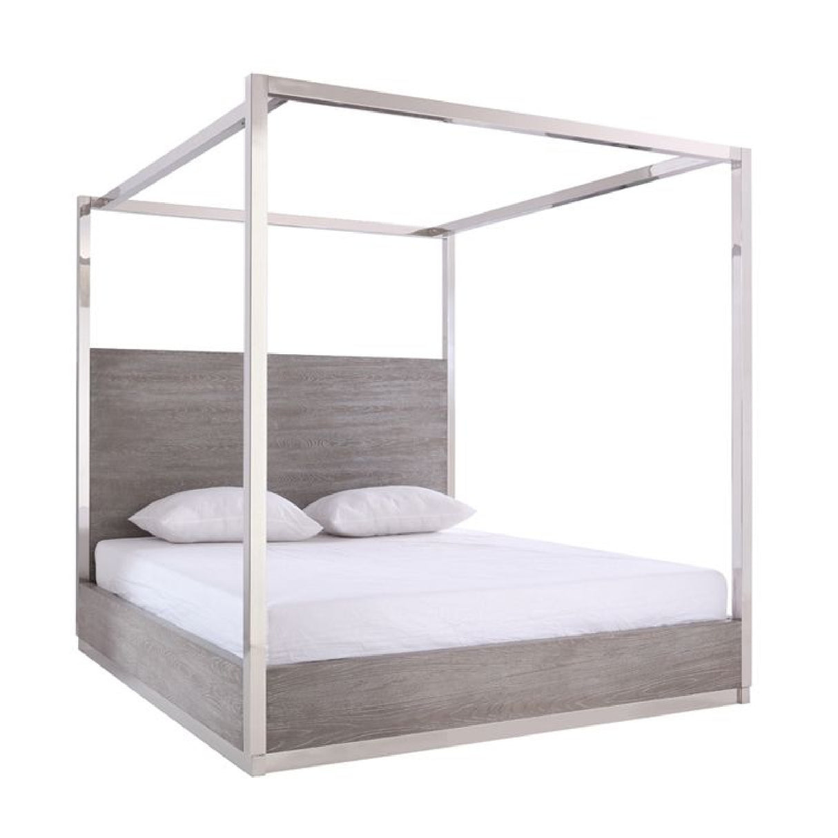 Gray Elm 4-Poster King Bed | OROA Modern Arlene