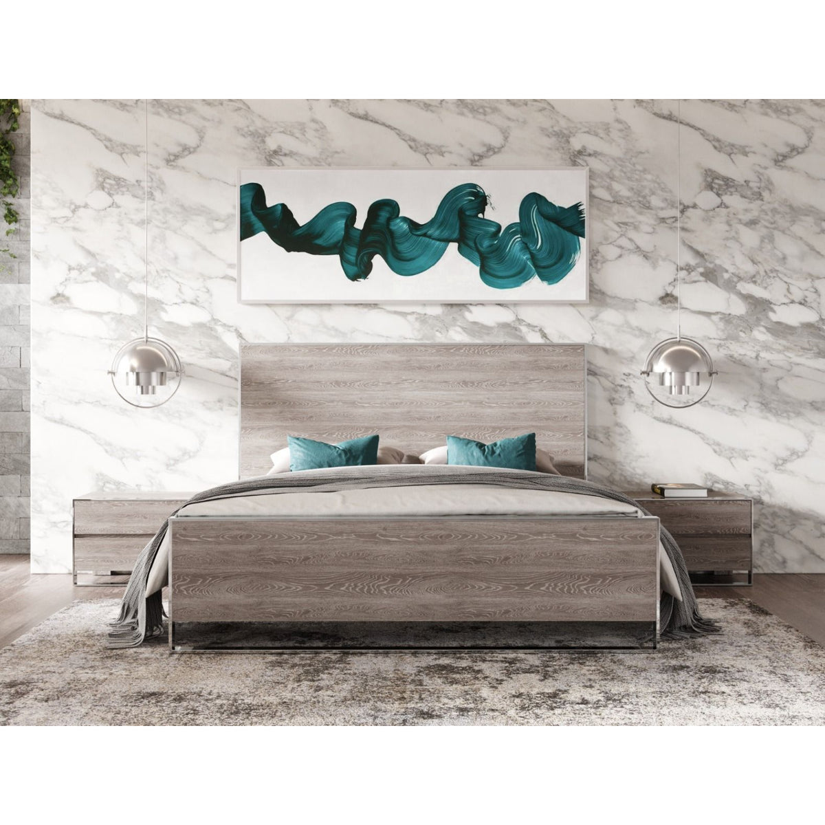 Gray Elm Bed | OROA Modern Charlene