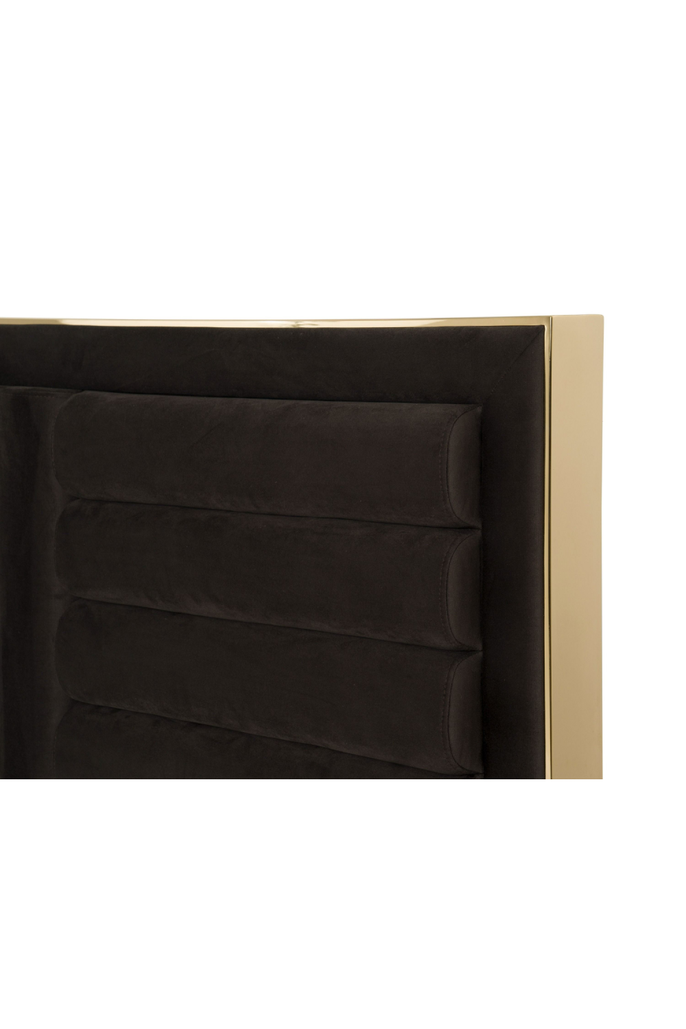 Dark Brown Velvet Bed | OROA Modern Daystar | Oroa.com