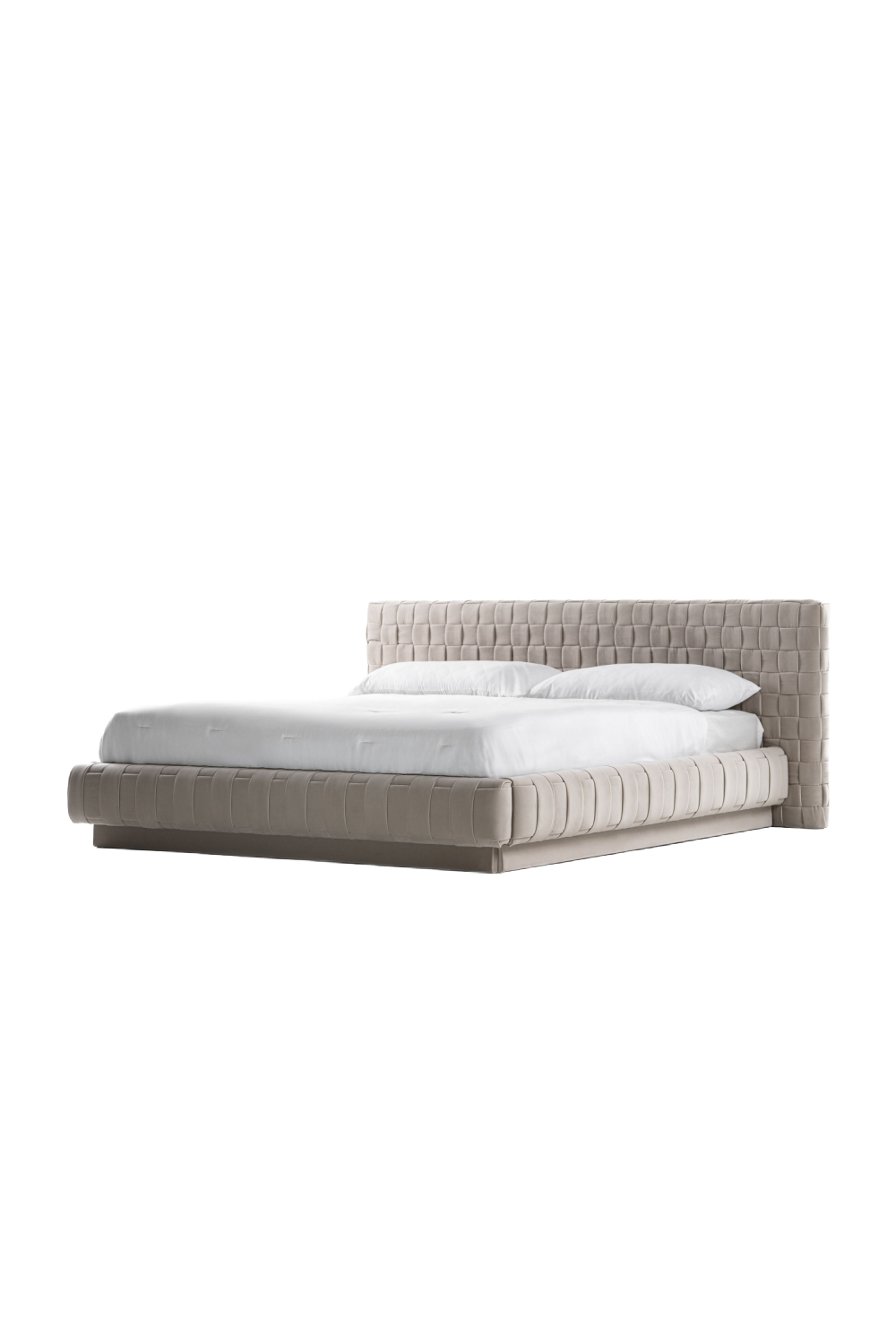 Gray Velvet Bed | OROA Modern Concord | Oroa.com