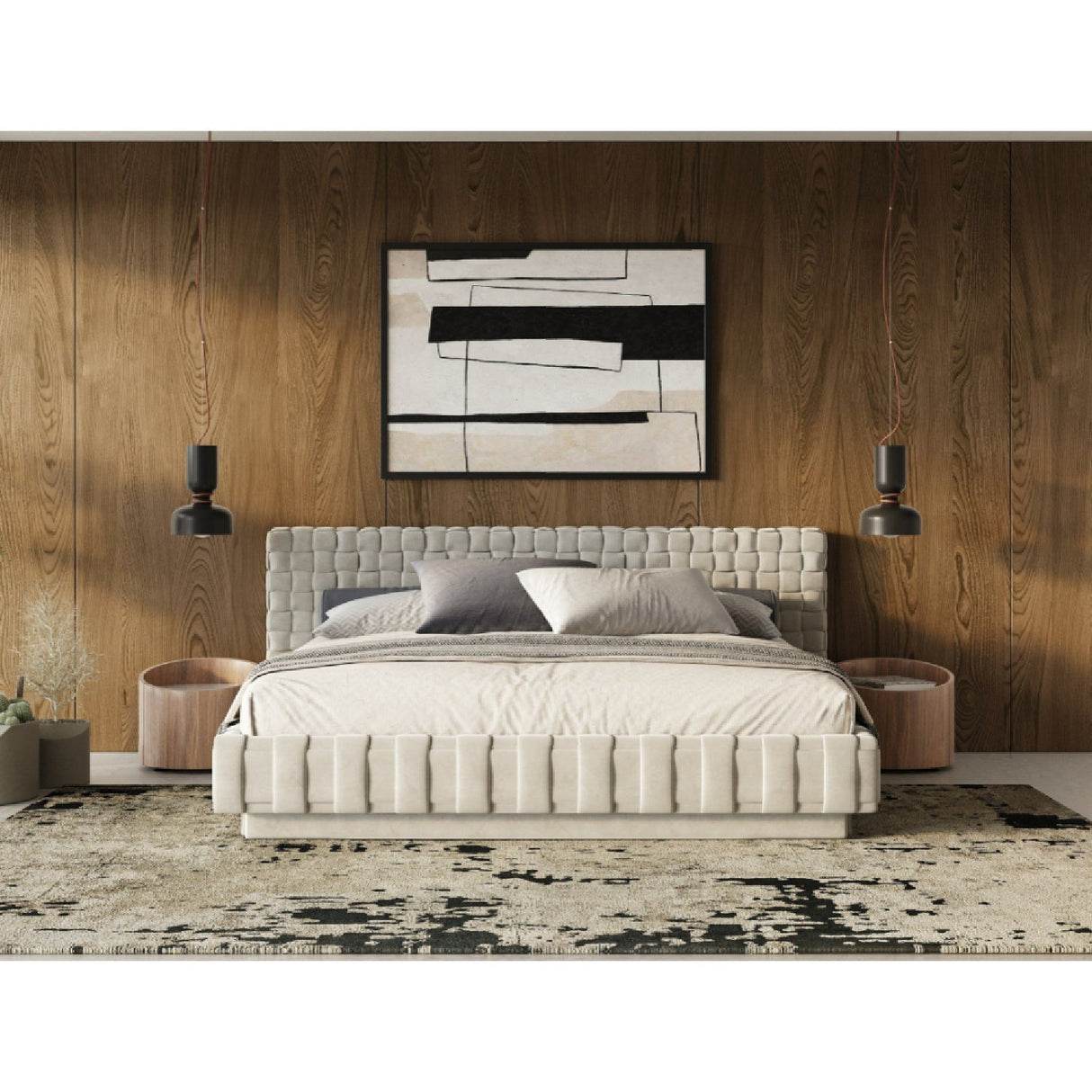 Gray Velvet Bed – Concord – alternate view 9
