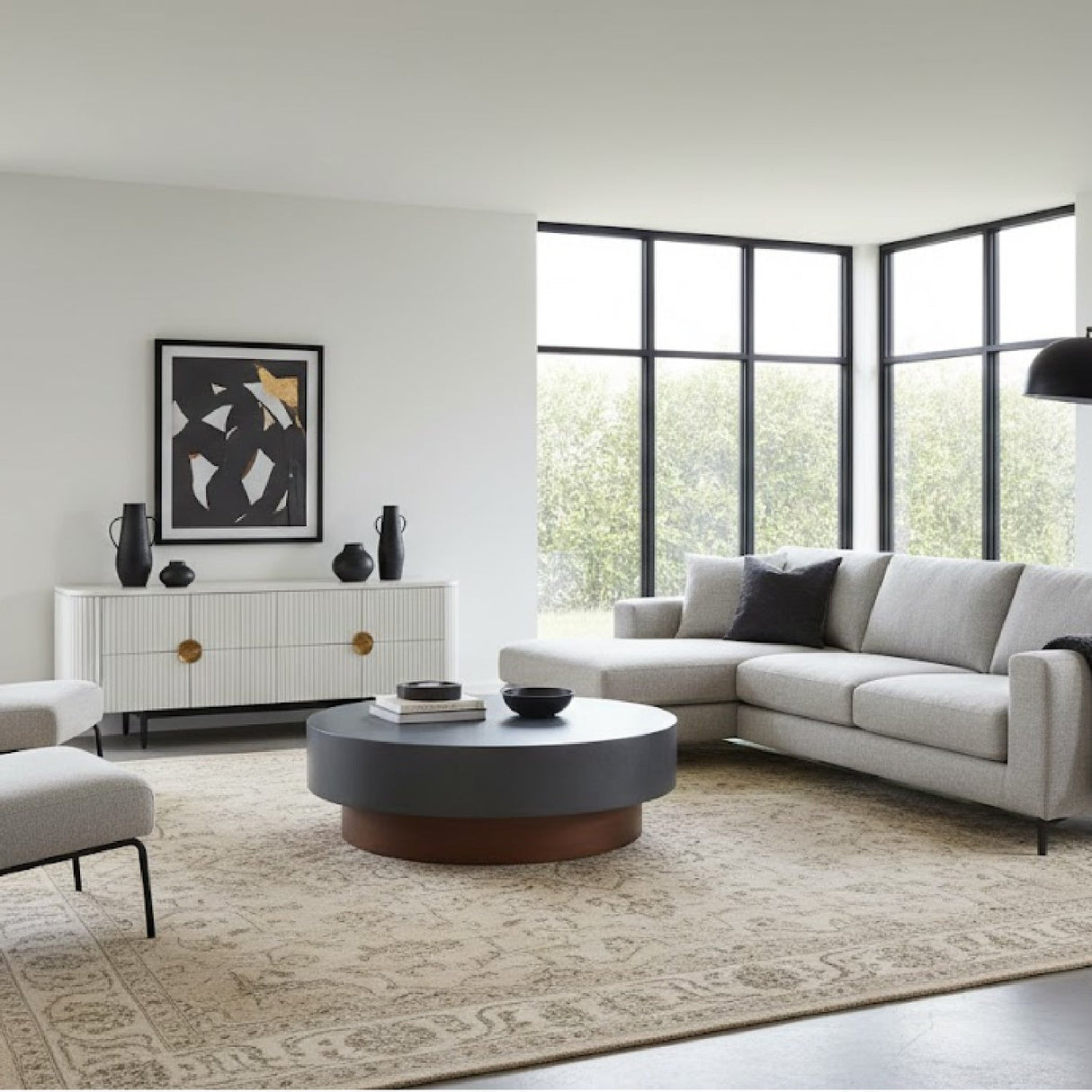 Gray Metal Coffee Table | OROA Modern Zachary | Oroa.com