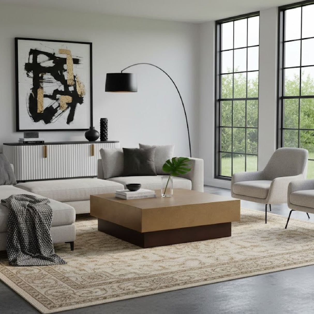 Antique Copper Coffee Table | OROA Modern Derek | Oroa.com