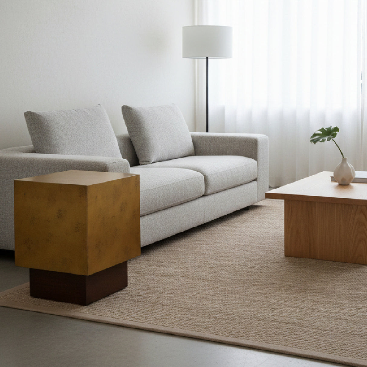 Antique Copper End Table | Oroa.com