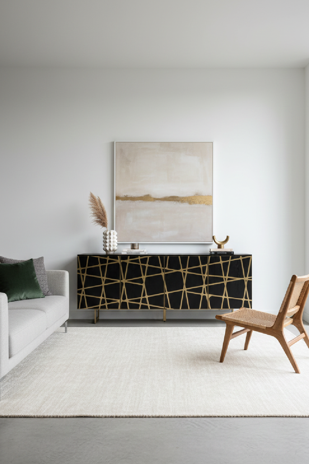 Black Oak 4-Door Sideboard – Kilson – alternate view 9