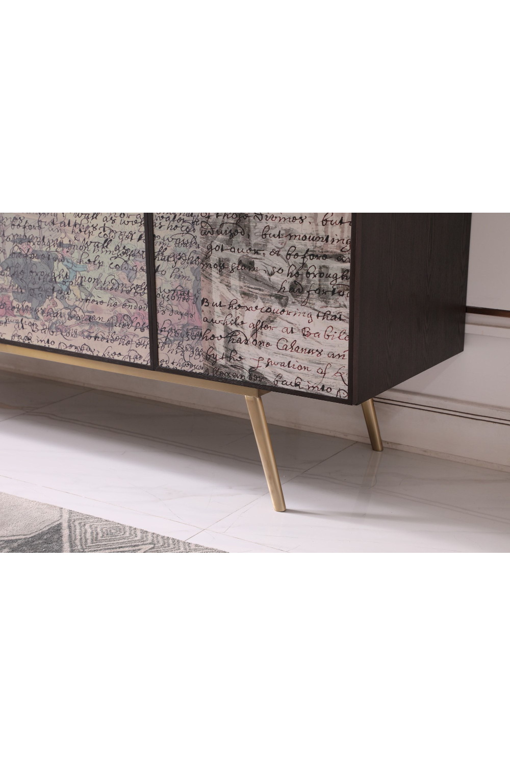 Smoked Ash 3-Door Sideboard | OROA Modern Phelan | Oroa.com