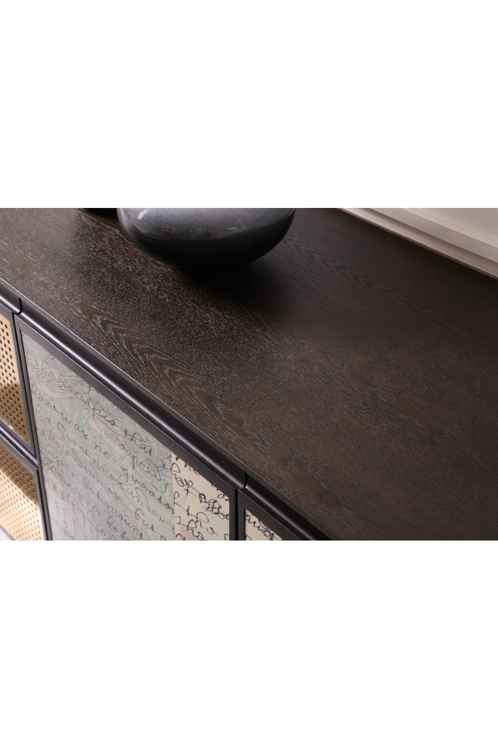 Smoked Ash 3-Door Sideboard | OROA Modern Phelan | Oroa.com