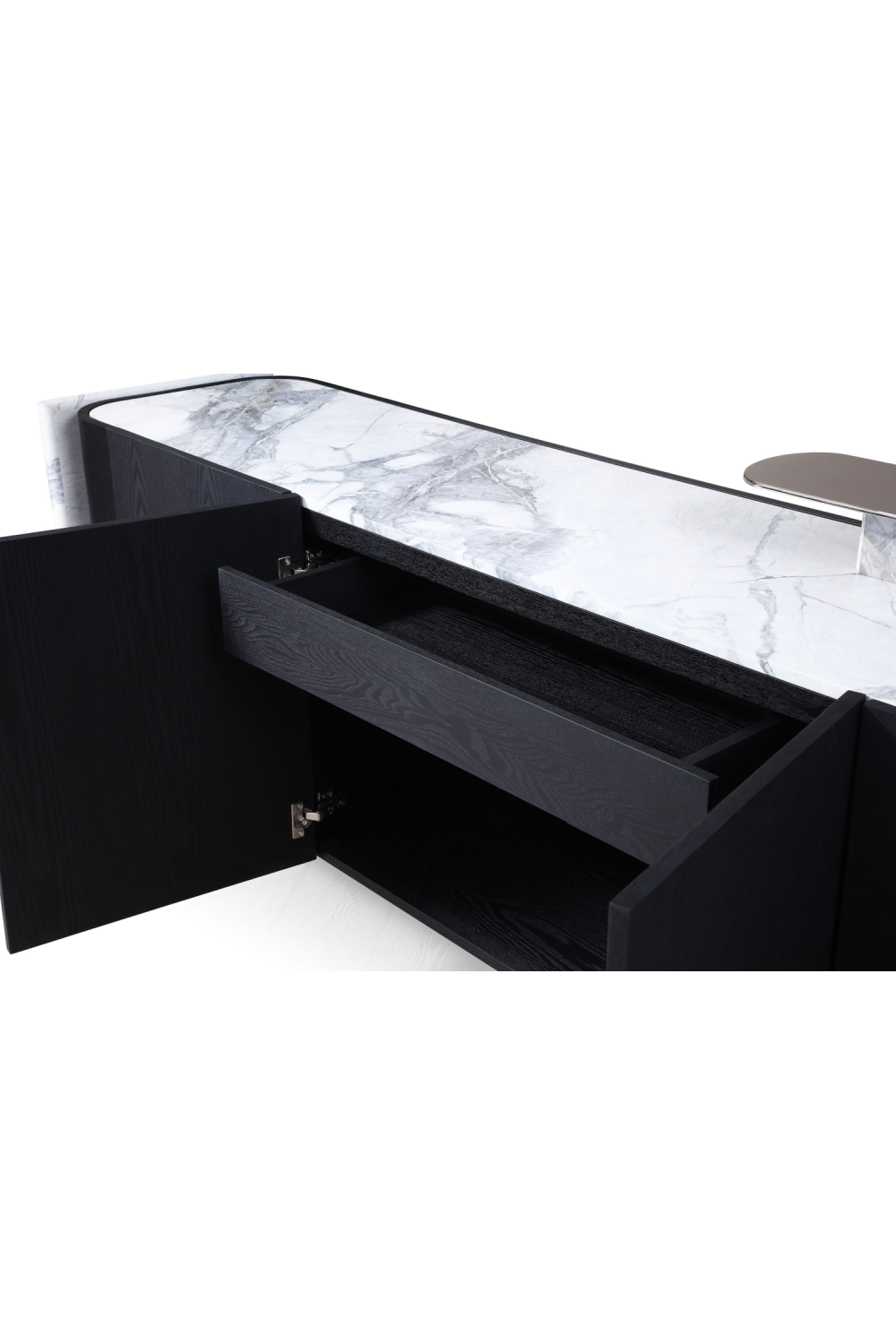Black Oak 4-Door Sideboard | OROA Modern Broxburn | Oroa.com