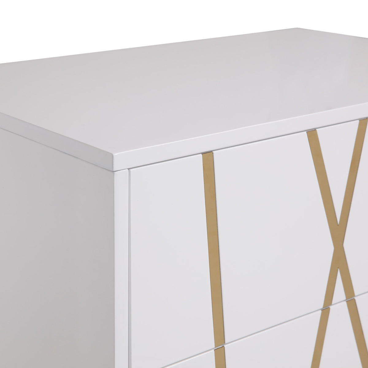 White 5-Drawer Chest | OROA Modern Nixa