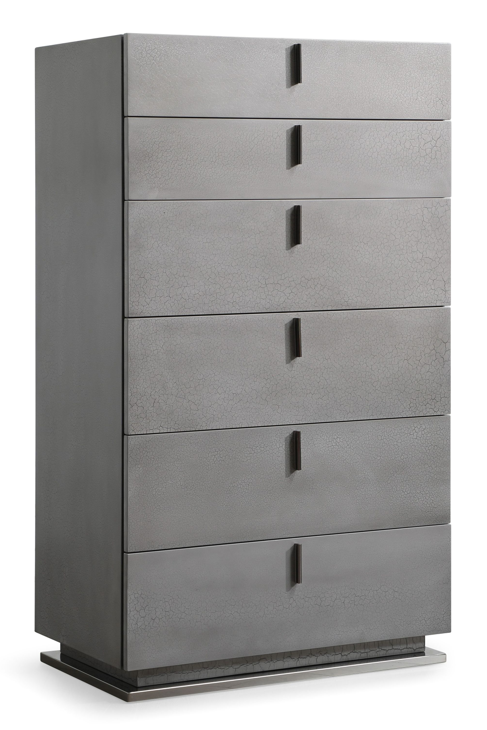Gray Crackle 6-Drawer Chest | Oroa.com