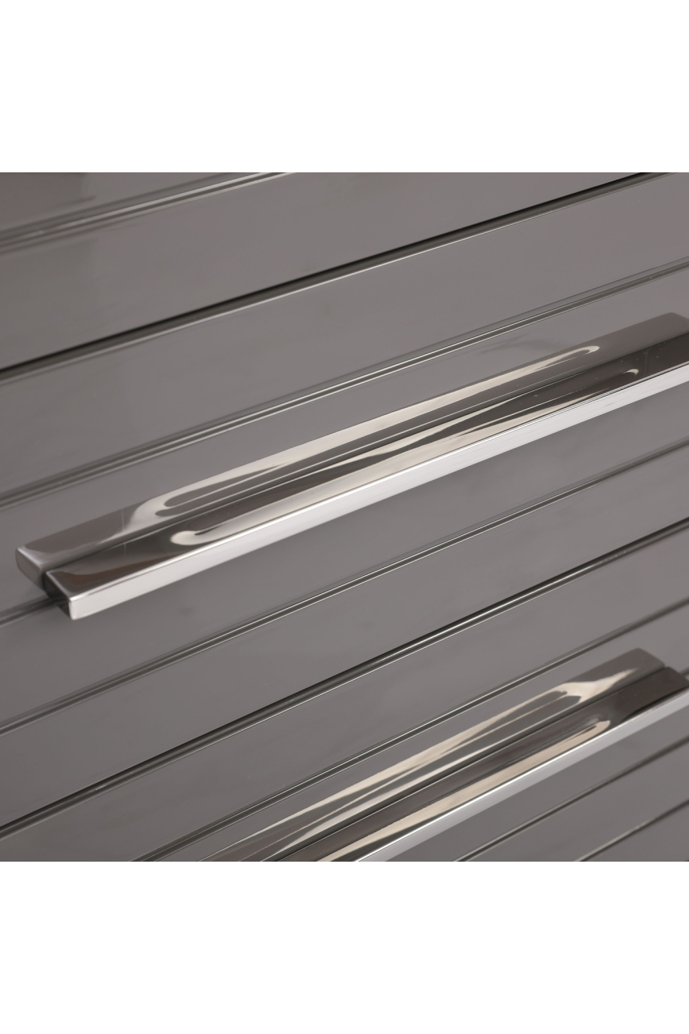 Gray Slatted 6-Drawer Chest | Oroa.com