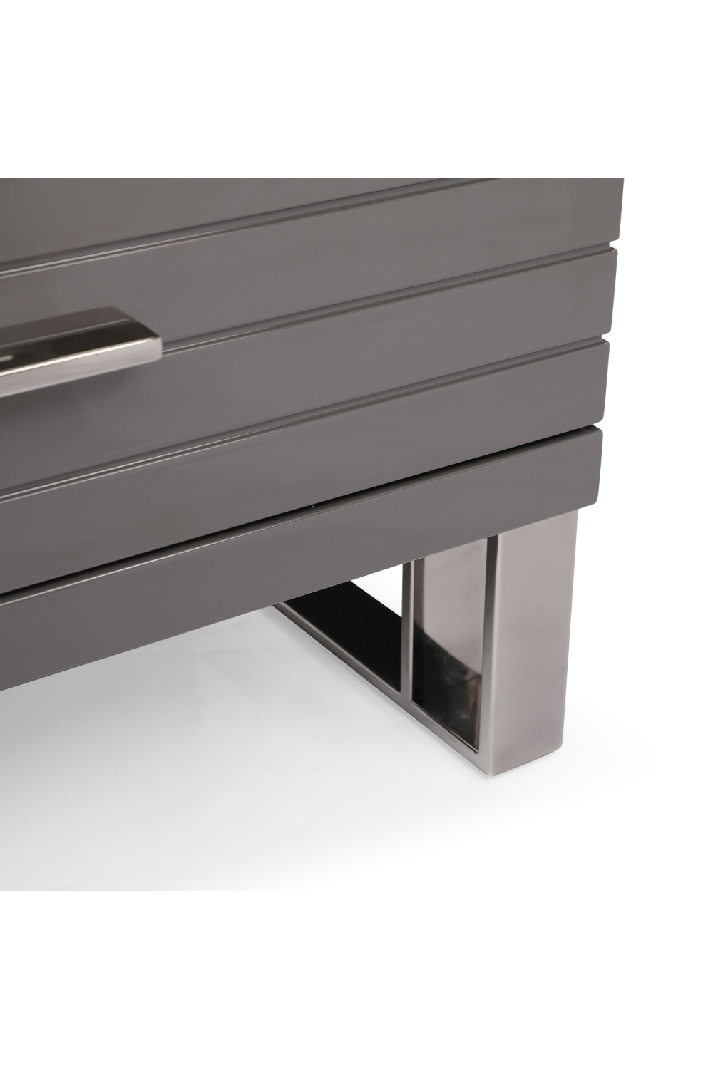 Gray Slatted 6-Drawer Chest | Oroa.com