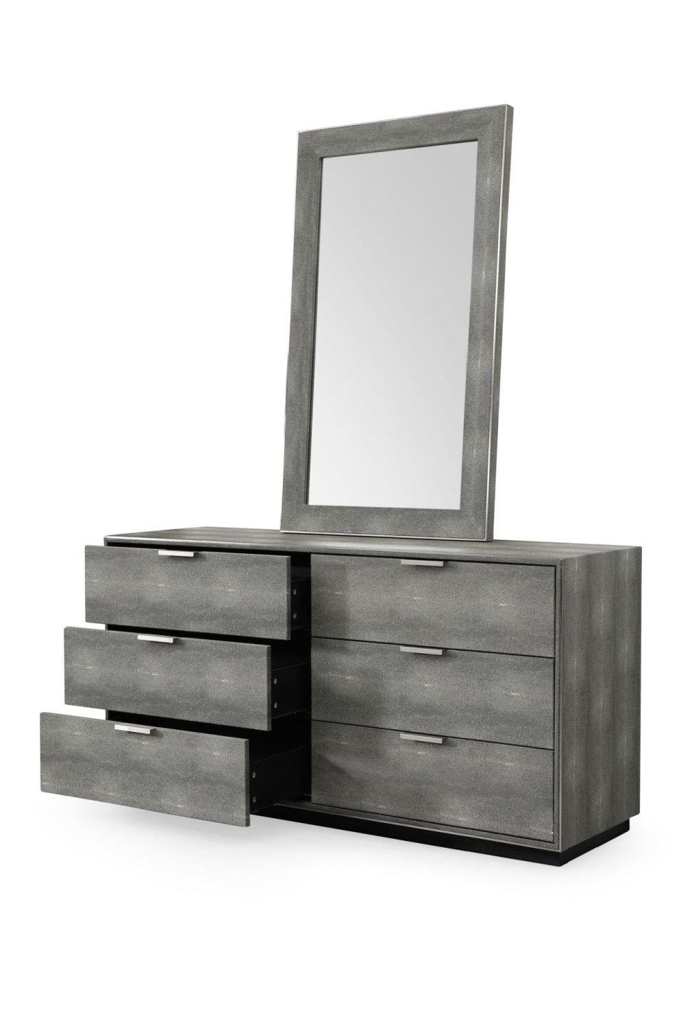 Dark Shagreen 6-Drawer Dresser | OROA Modern Dynasty | Oroa.com