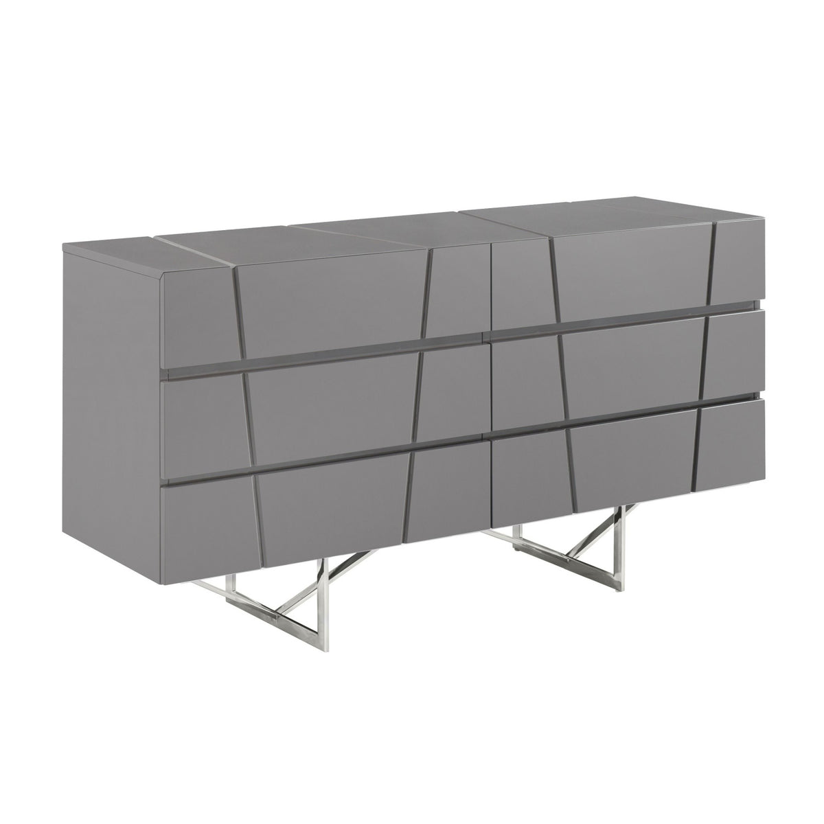 Gray 6-Drawer Dresser | OROA Modern Chrysler