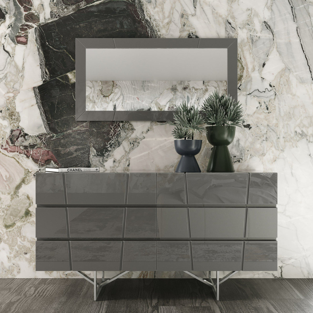 Gray 6-Drawer Dresser | OROA Modern Chrysler