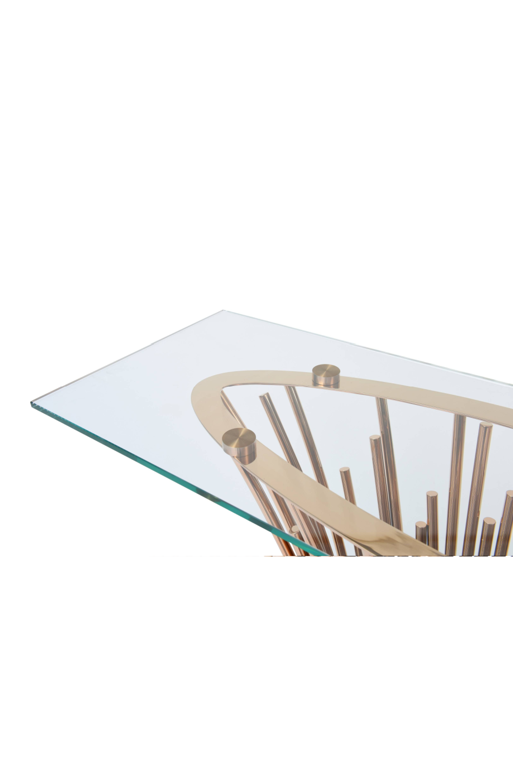 Rosegold Base Console Table | OROA Modern Paxton | Oroa.com