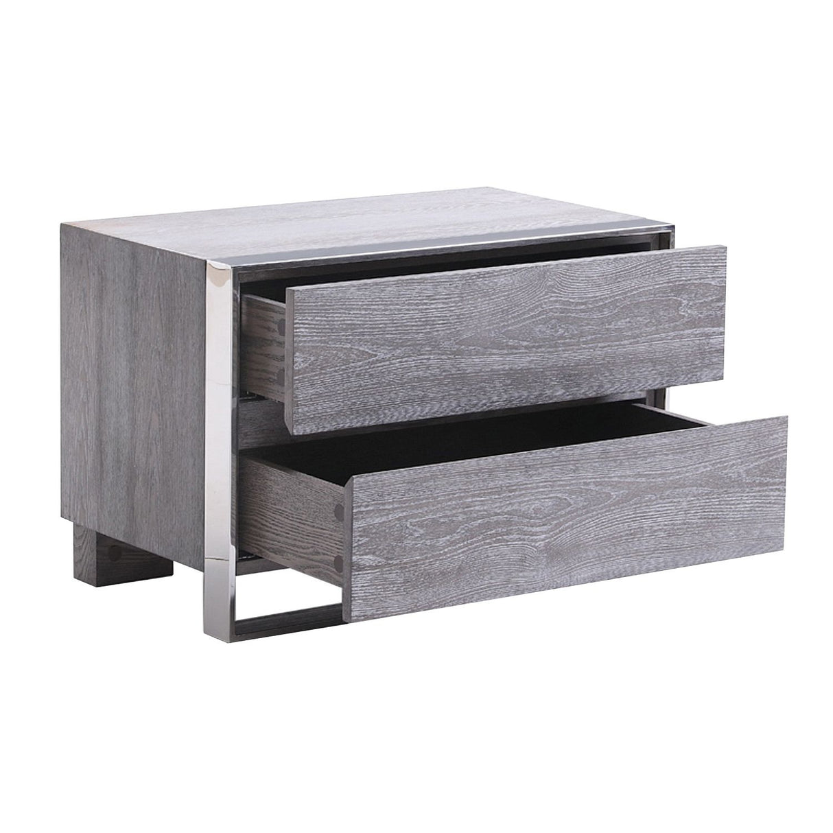 Gray Elm 4-Drawer Nightstand | OROA Modern Arlene