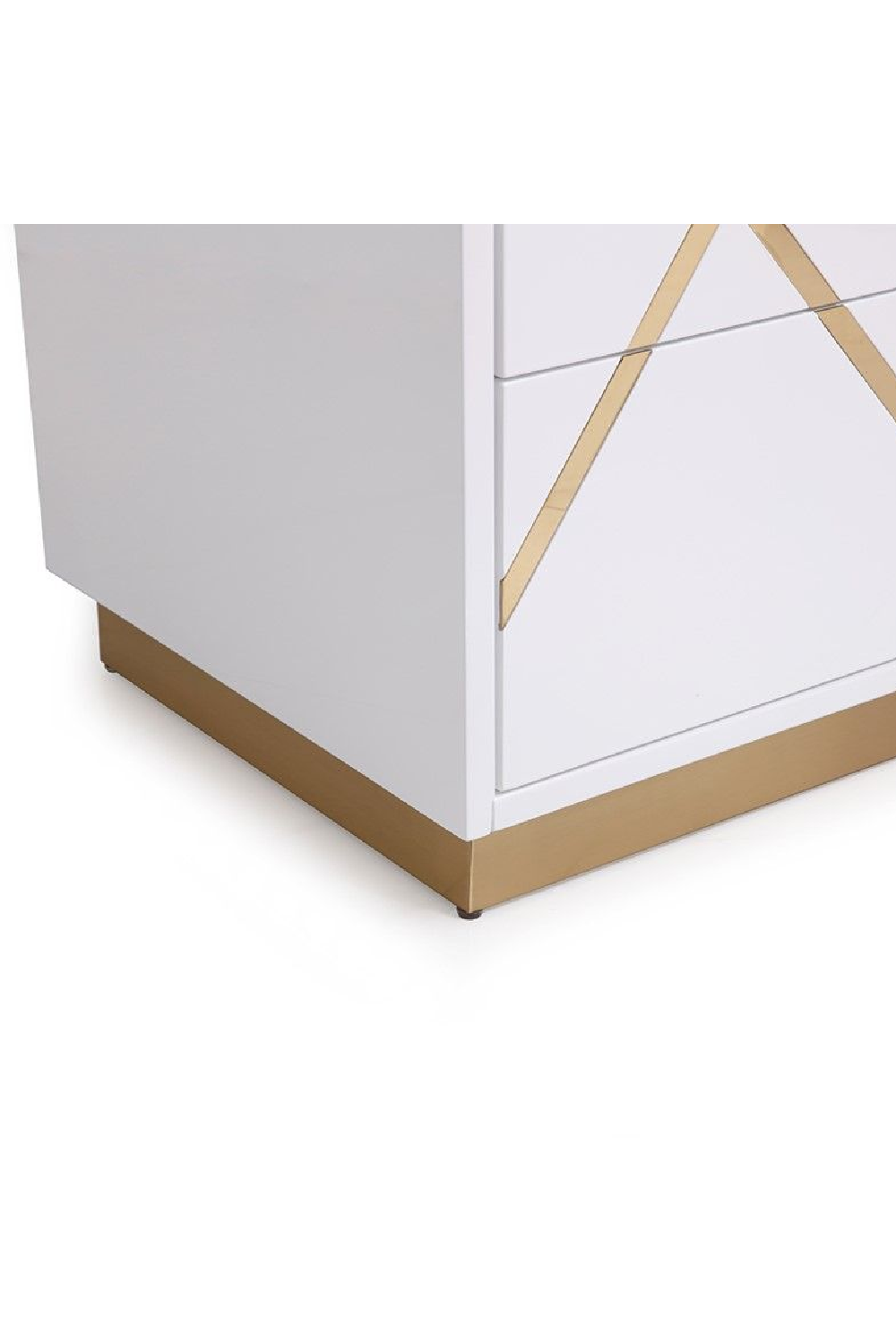 White 2-Drawer Nightstand | OROA Modern Nixa | Oroa.com