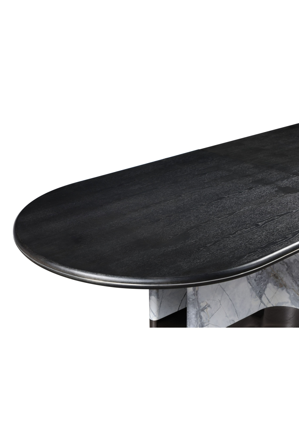 Oval Black Oak Dining Table | OROA Modern Renfew | Oroa.com