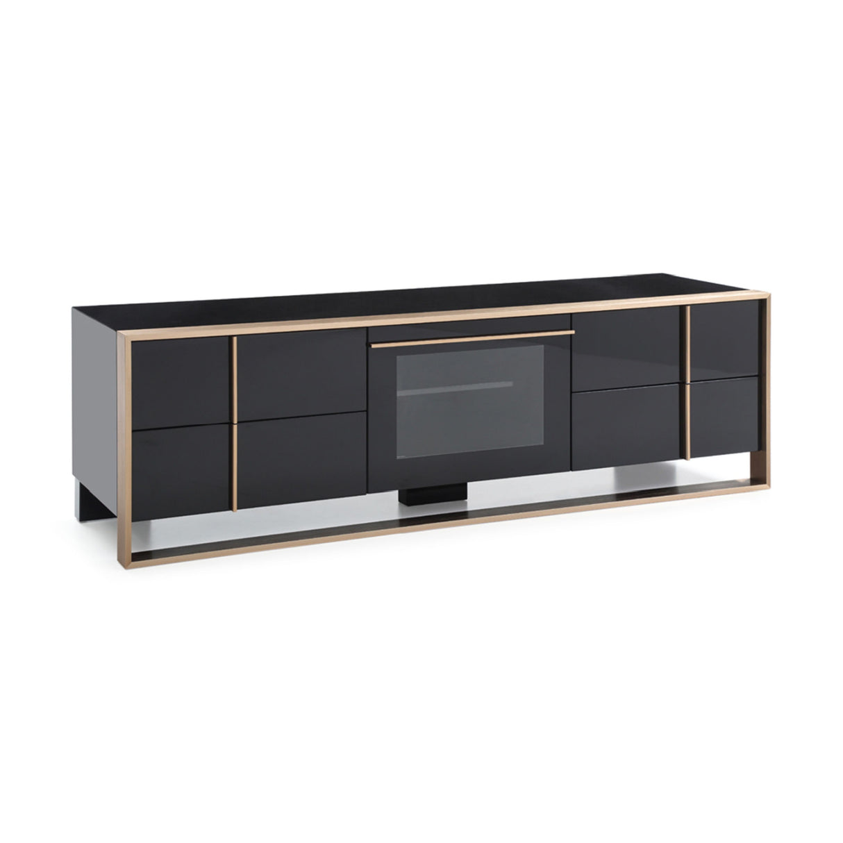 Black 4-Drawer TV Stand | OROA Modern Cartier