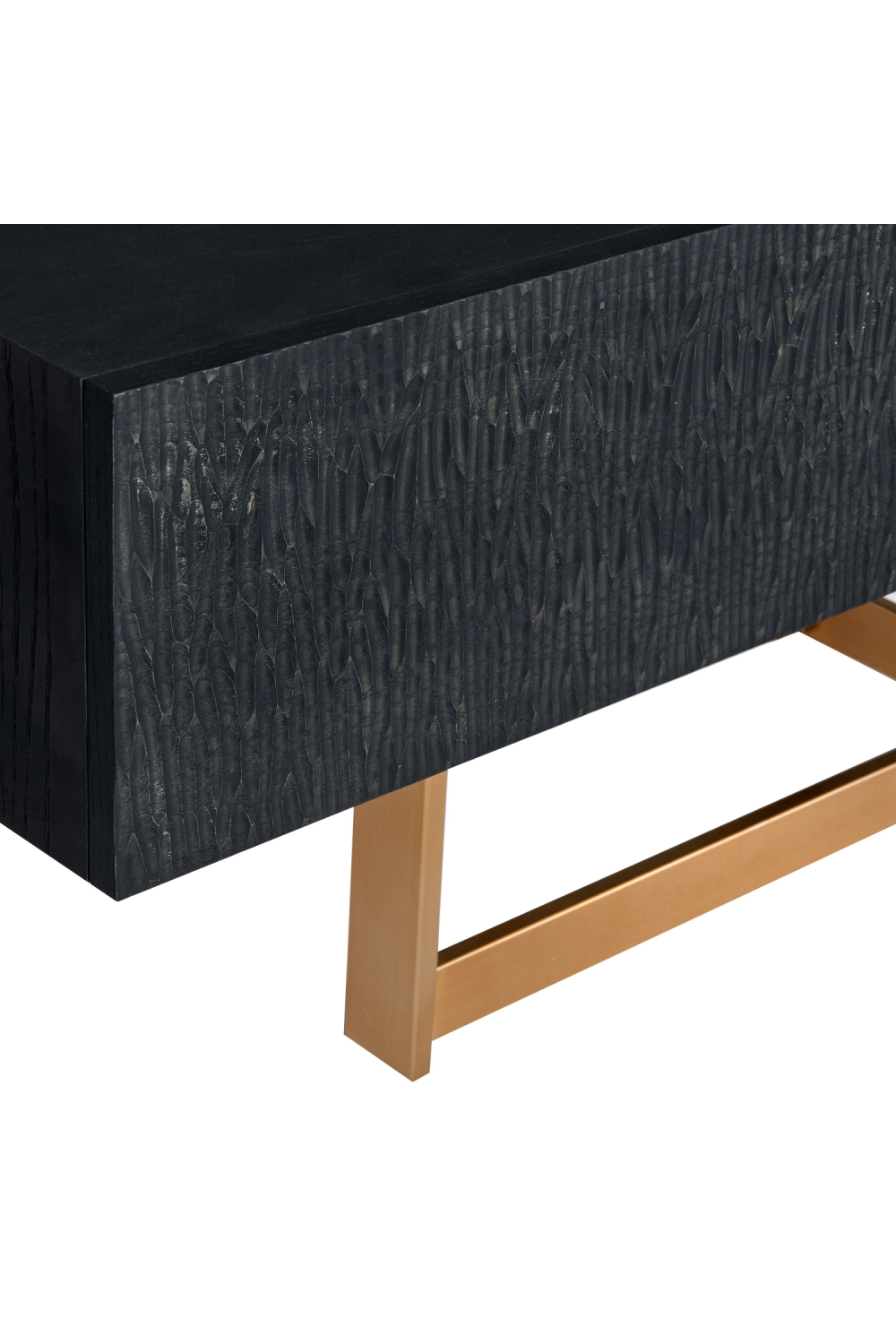 Black Ash 4-Drawer TV Stand | Oroa.com