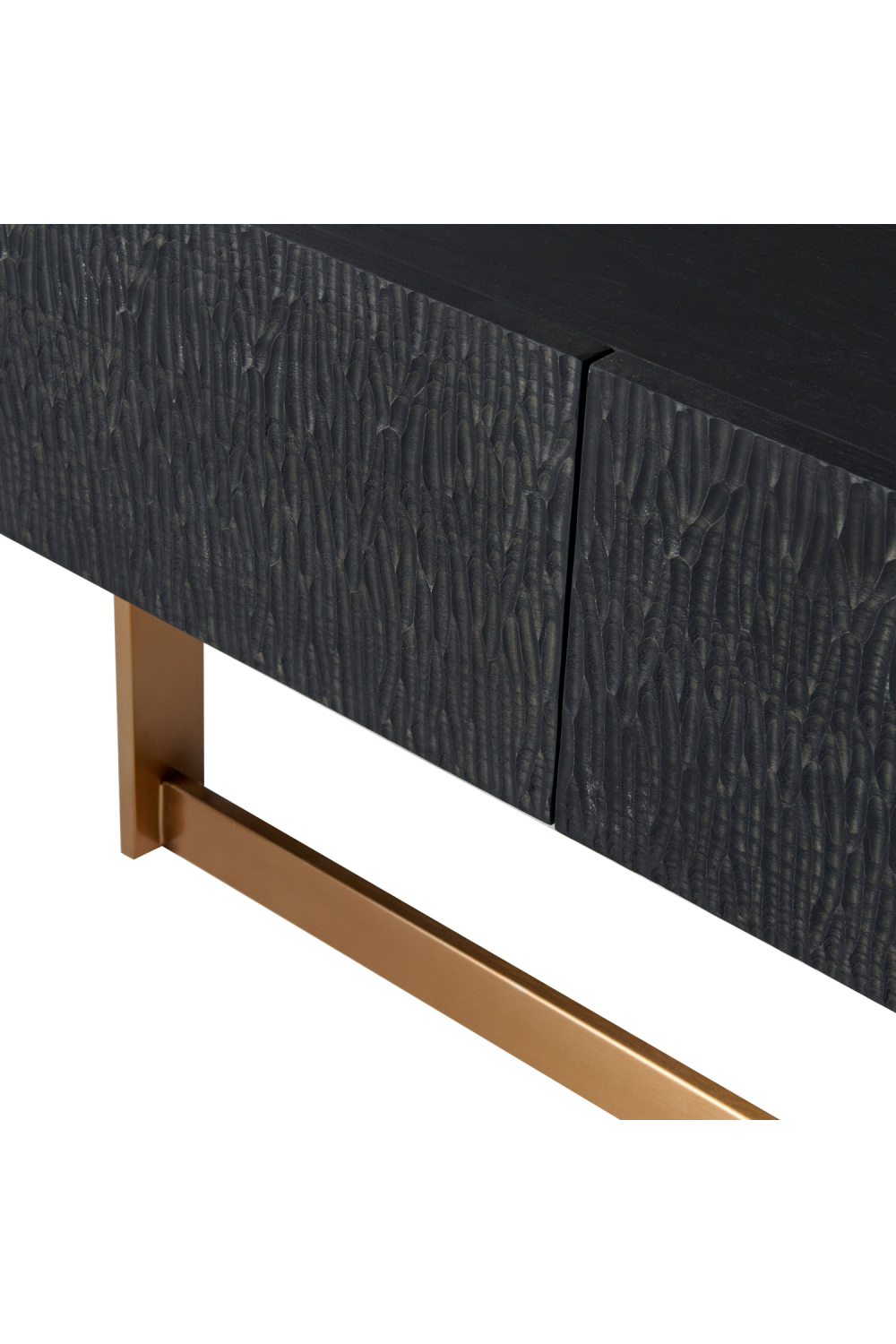 Black Ash 4-Drawer TV Stand | Oroa.com