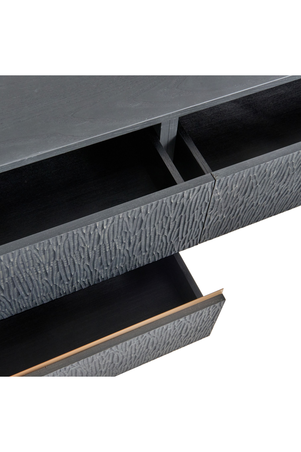 Black Ash 4-Drawer TV Stand | Oroa.com