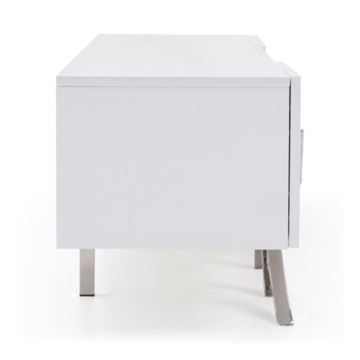 White High-Gloss Media Unit | OROA Modern Legend