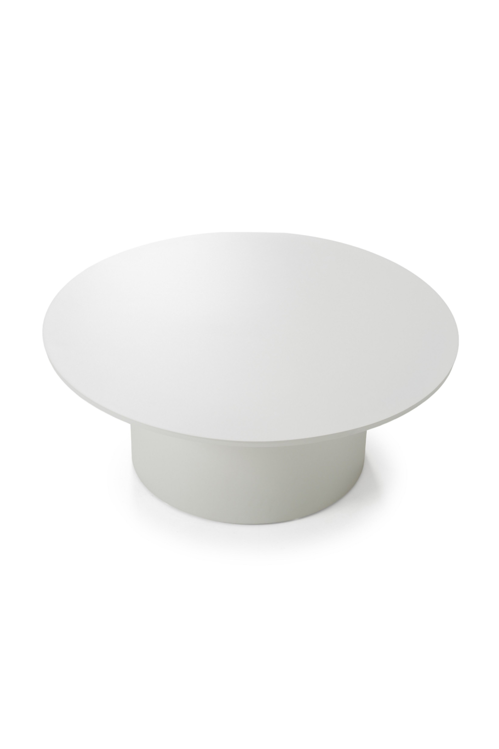 Round Outdoor White Coffee Table | OROA Modern Onza | Oroa.com