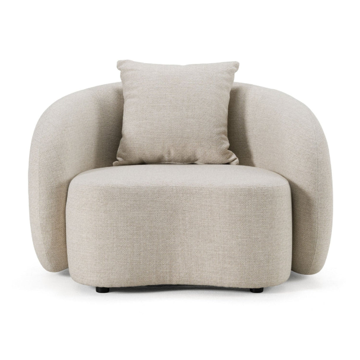 Beige Outdoor Lounge Chair – Tabarca – front view