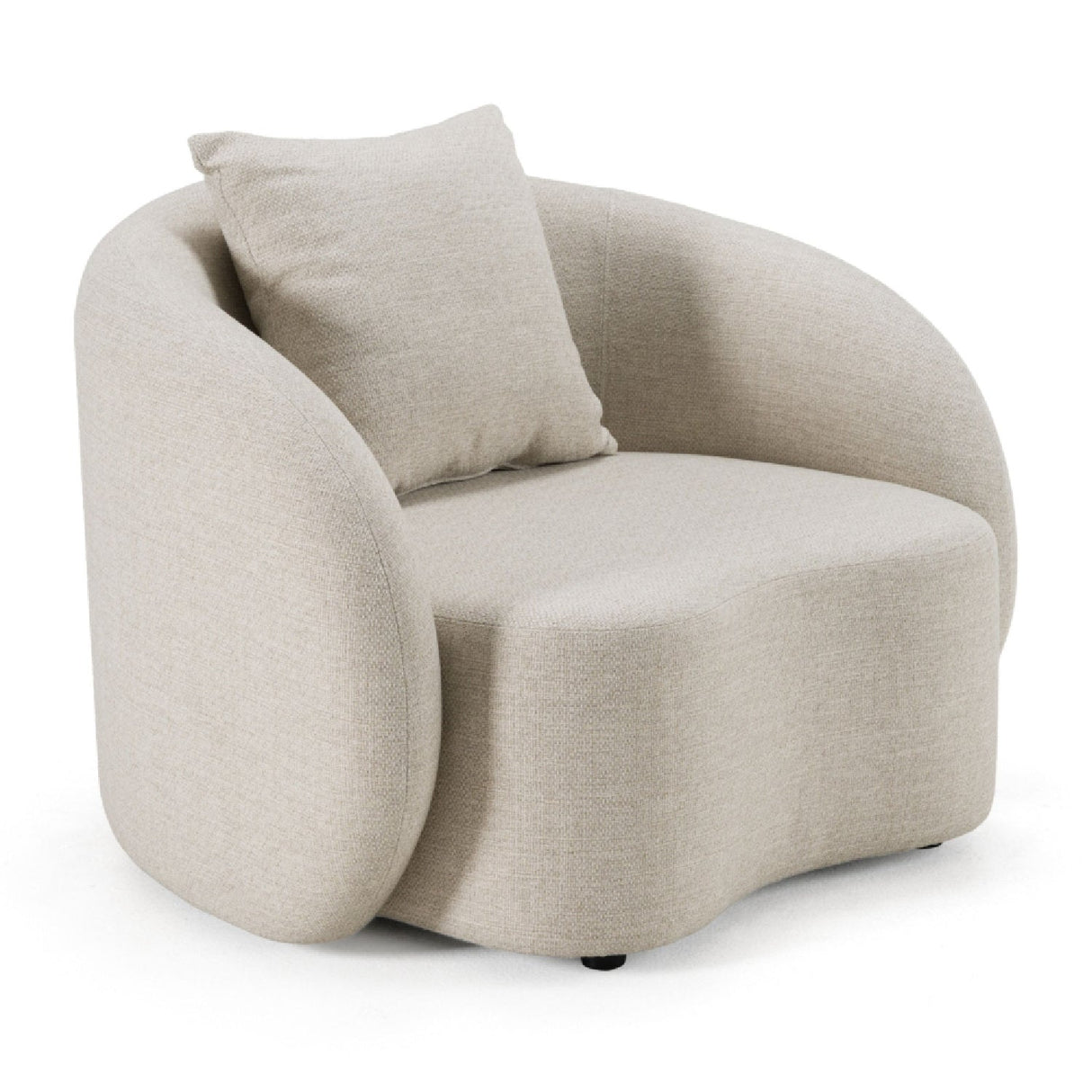 Beige Outdoor Lounge Chair – Tabarca – side view