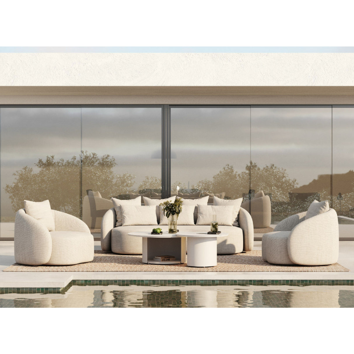 Beige Outdoor Sofa | OROA Modern Tabarca