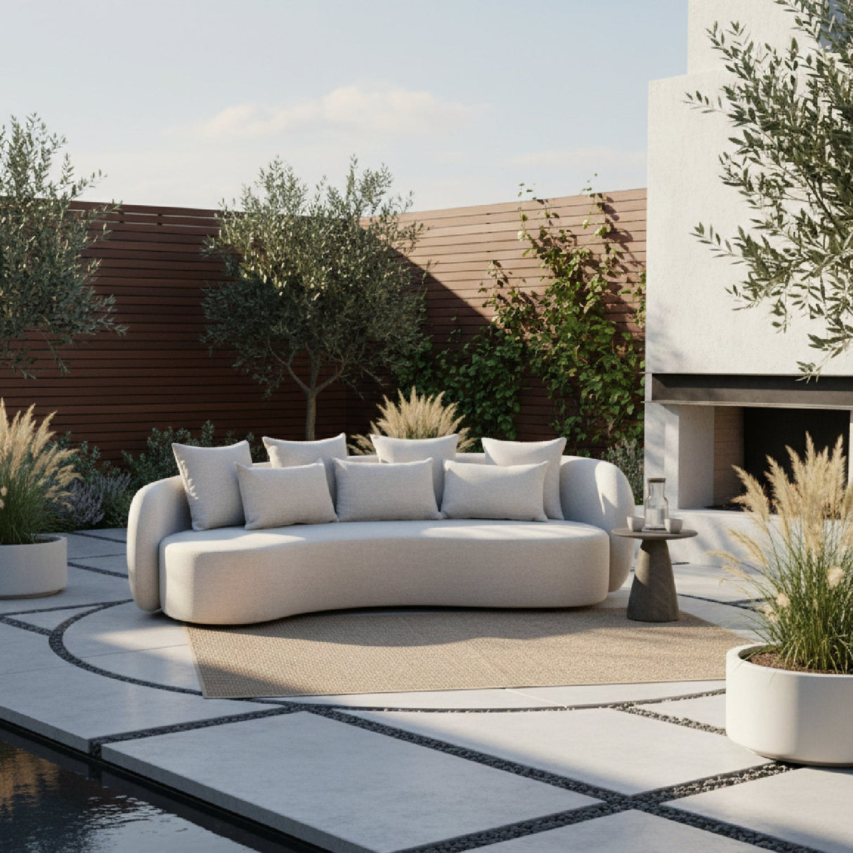 Beige Outdoor Sofa – Tabarca – alternate view 11
