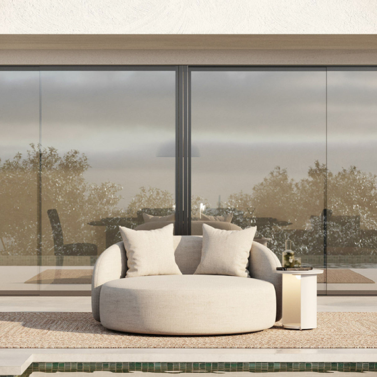 Beige Outdoor Daybed – Tabarca – alternate view 8
