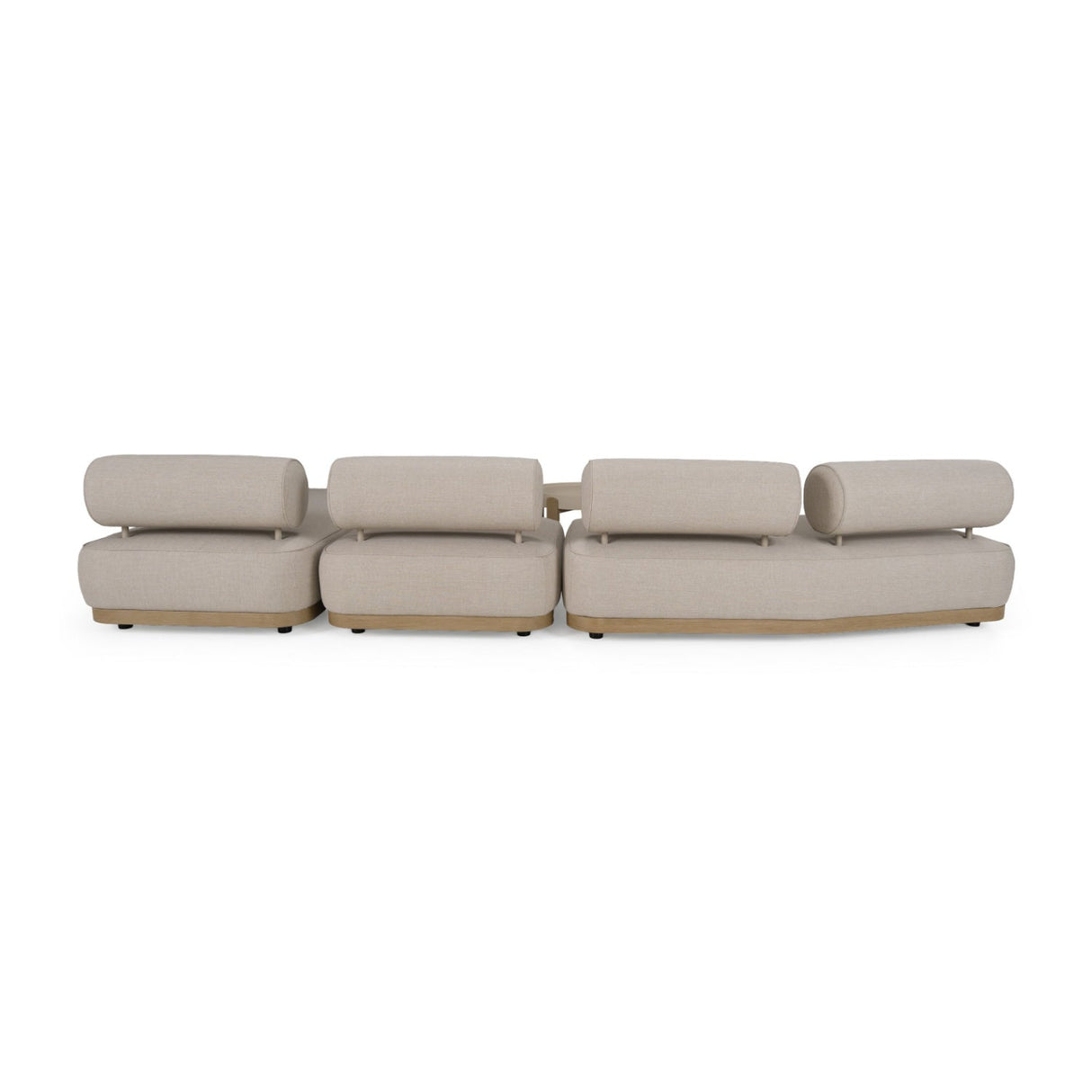 Modern European furniture - Gray Fabric 5-Piece Outdoor Sofa Set - www.oroa.com