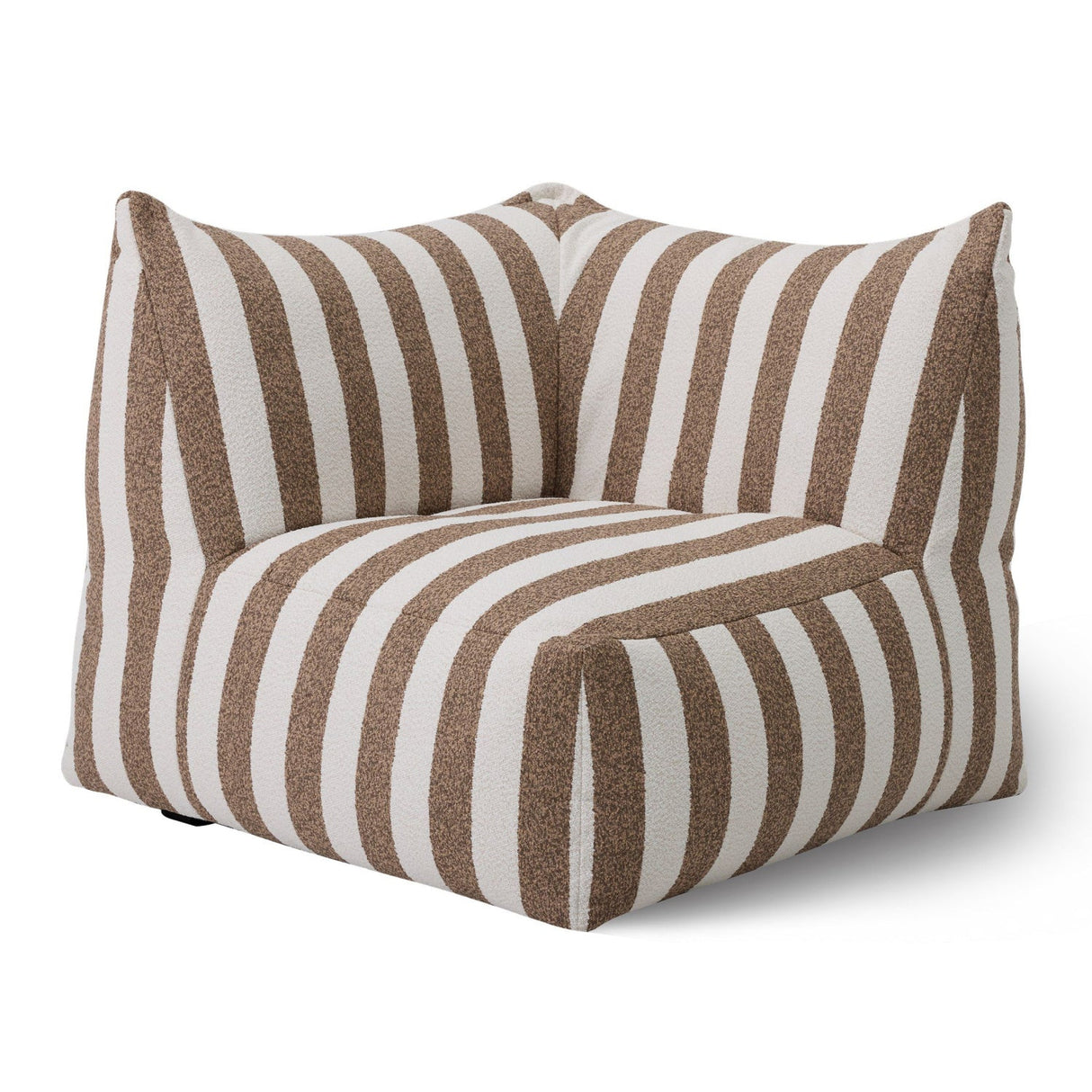 Brown Stripes 8-Piece Outdoor Sofa | Oroa Modern Lanuza | Oroa.com