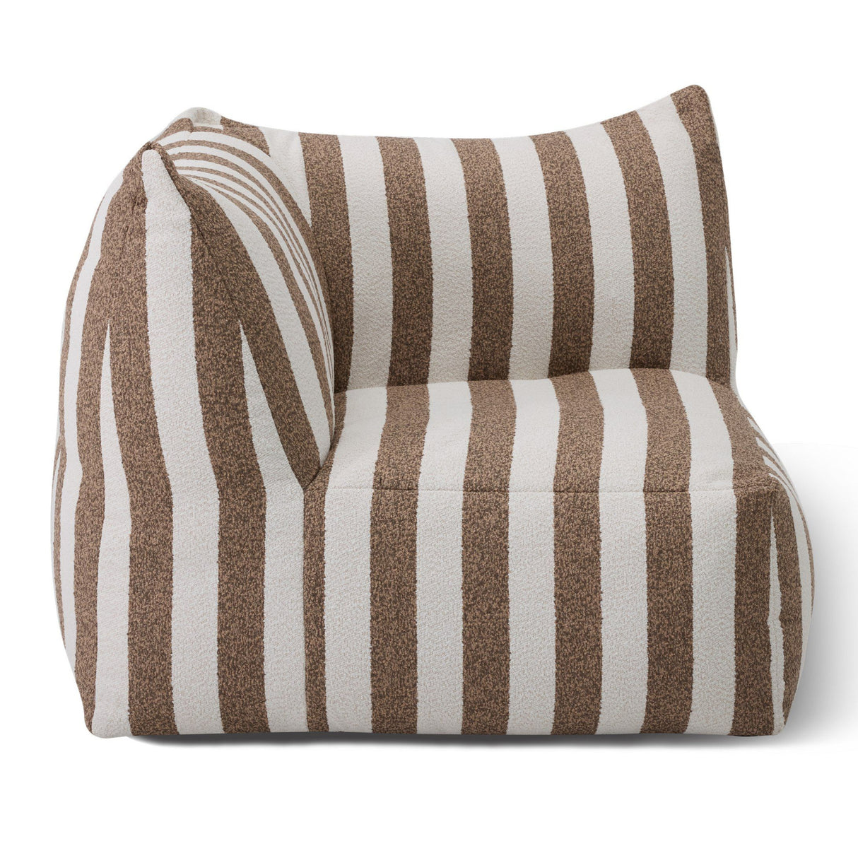 Brown Stripes Outdoor Corner Sofa | Oroa Modern Lanuza | Oroa.com