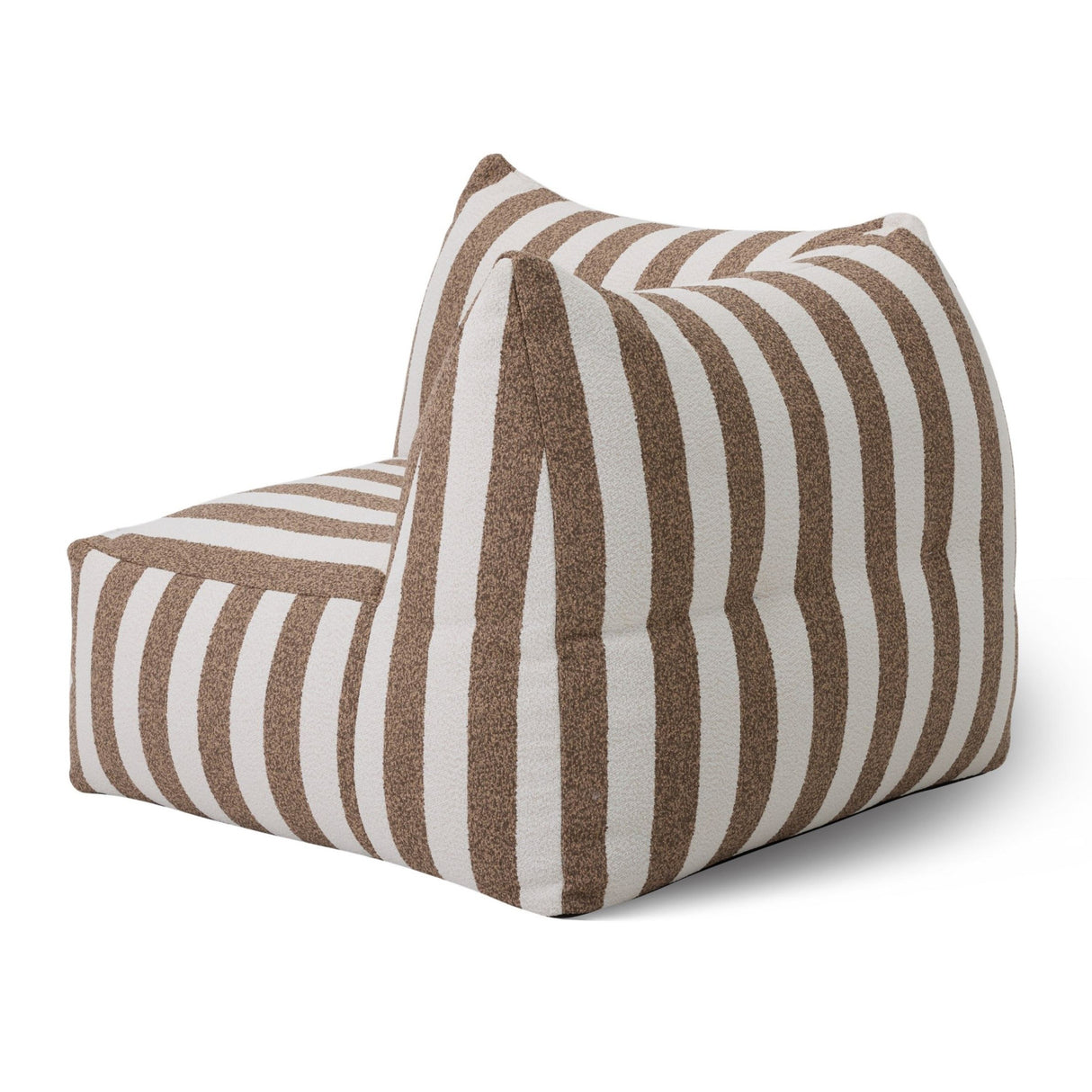 Brown Stripes Outdoor Corner Sofa | Oroa Modern Lanuza | Oroa.com
