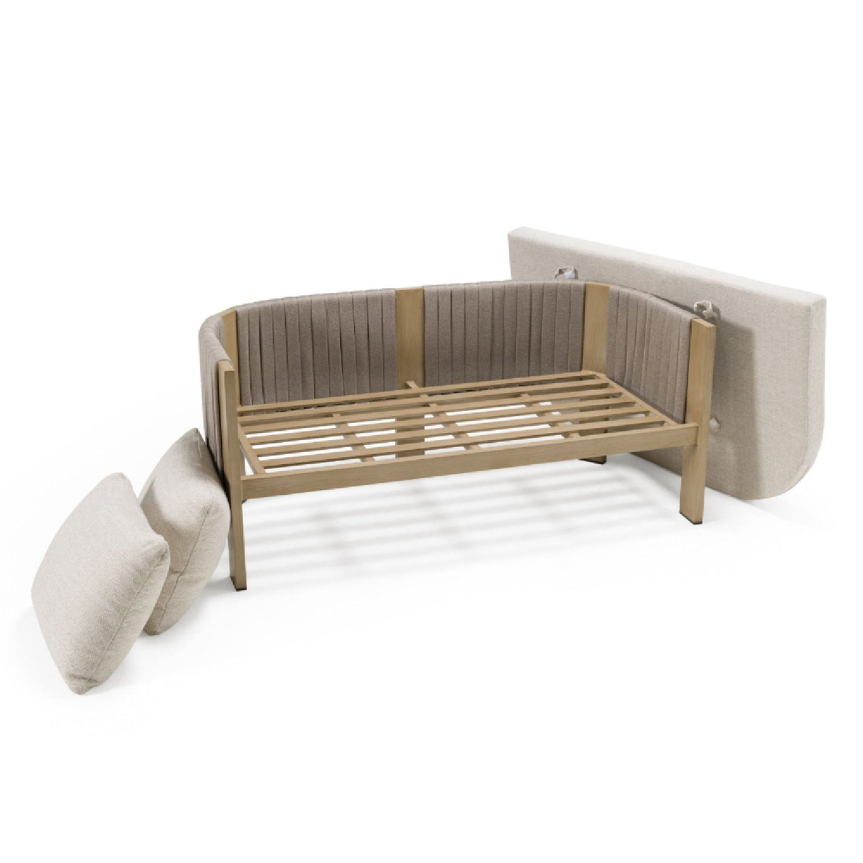 Outdoor Gray Rope Loveseat – Salvora – alternate view 7