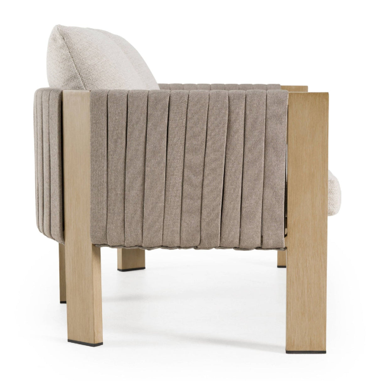 Outdoor Gray Rope Loveseat – Salvora – alternate view 5