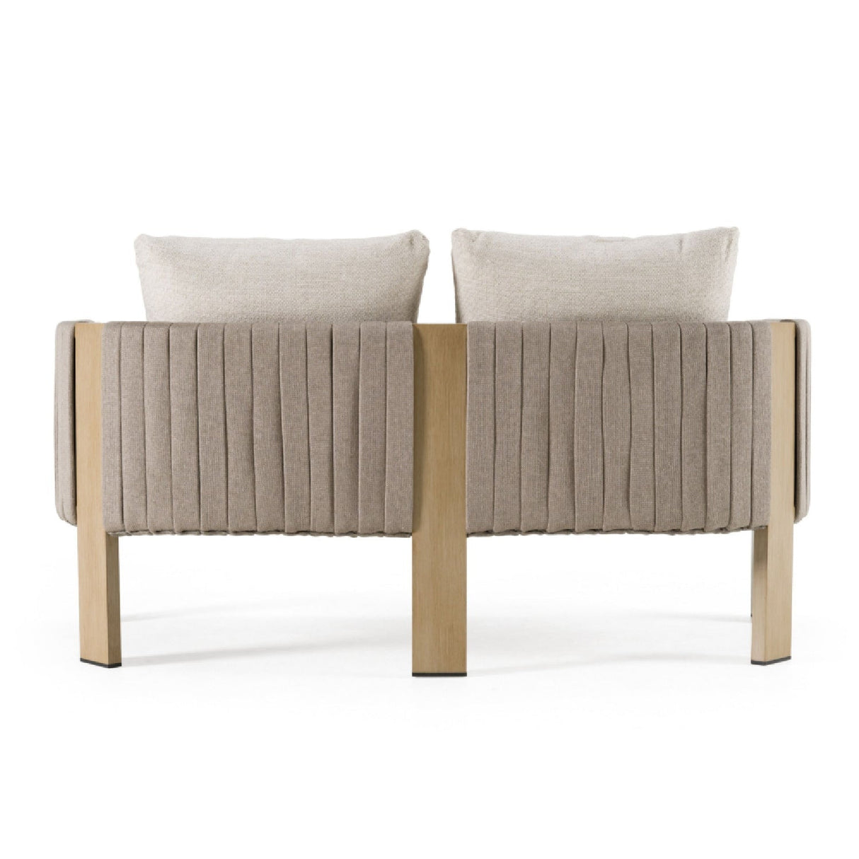 Outdoor Gray Rope Loveseat – Salvora – alternate view 6