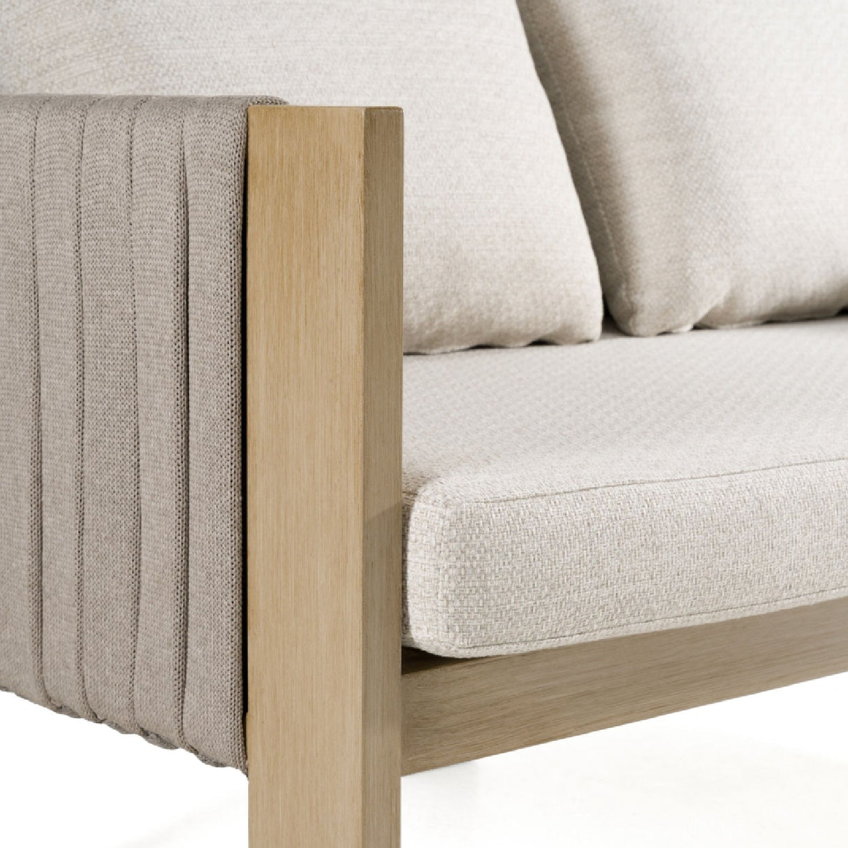 Outdoor Gray Rope Loveseat – Salvora – alternate view 8